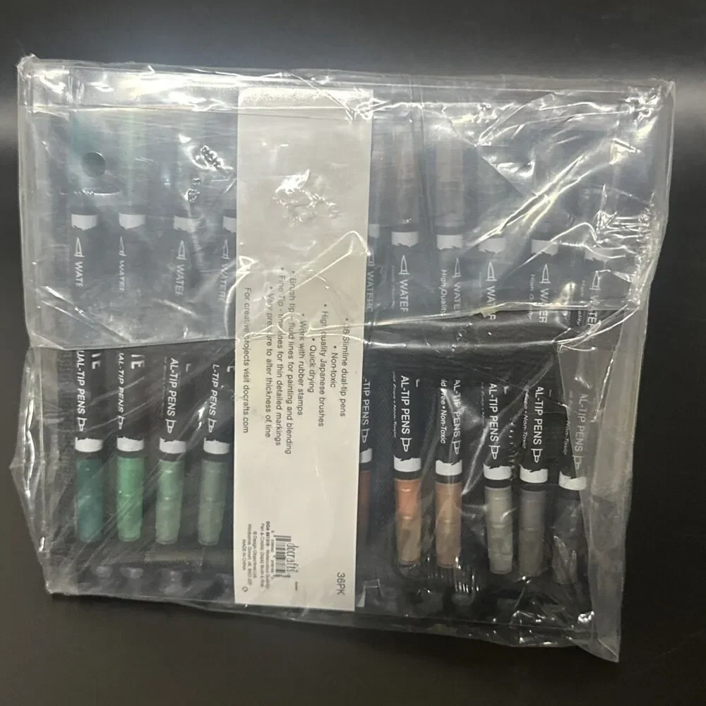 Artiste Watercolor Dual Tip Markers 36/Pkg-Brush & Marker